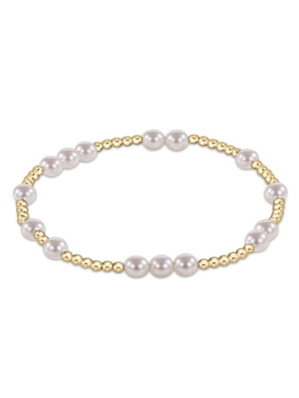 New Enewton Hope Unwritten EXTENDS Pearl 5mm 14kt Gold-filled Beads Bracelet
